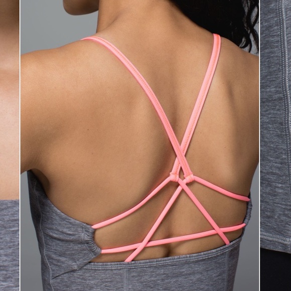 lululemon athletica Tops - Lululemon Dancing Warrior Tank, heathered slate and grapefruit, size 6